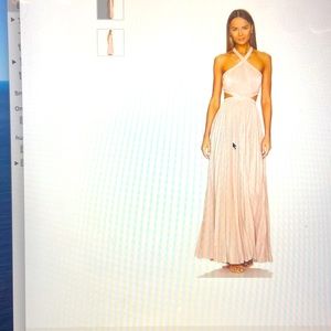 BCBG Maxaria  Mignon halter neck evening gown